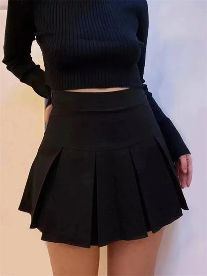 Vintage High Waist Mini Skirt