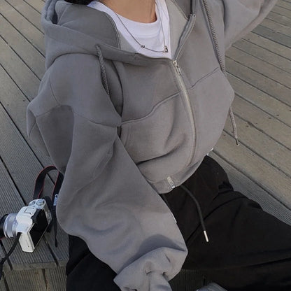 Casual Zip Up Hoodie