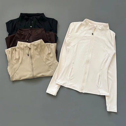 Stand Up Breathable Fitness Jacket