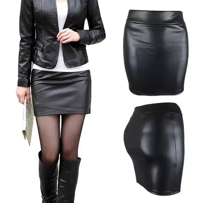 Mini Skirts High-waist Slim Fit