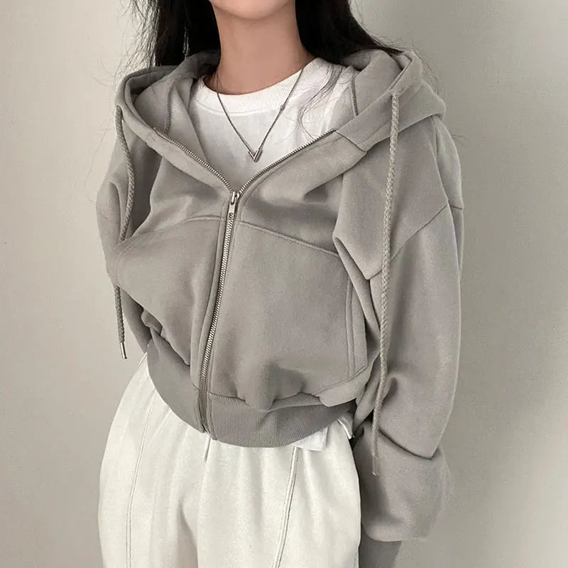 Casual Zip Up Hoodie