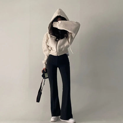 Casual Zip Up Hoodie