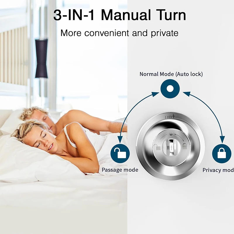 Keyless Fingerprint Doorknob
