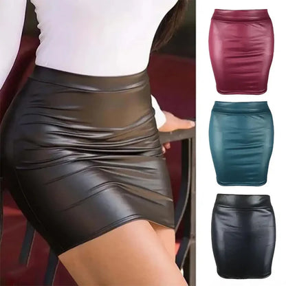 Mini Skirts High-waist Slim Fit