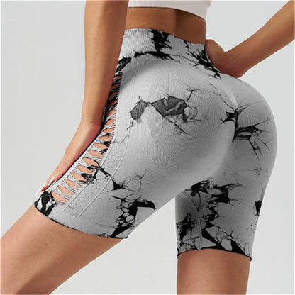 High Waist Multicolor Yoga Shots