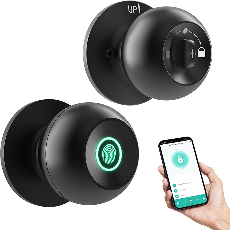 Keyless Fingerprint Doorknob