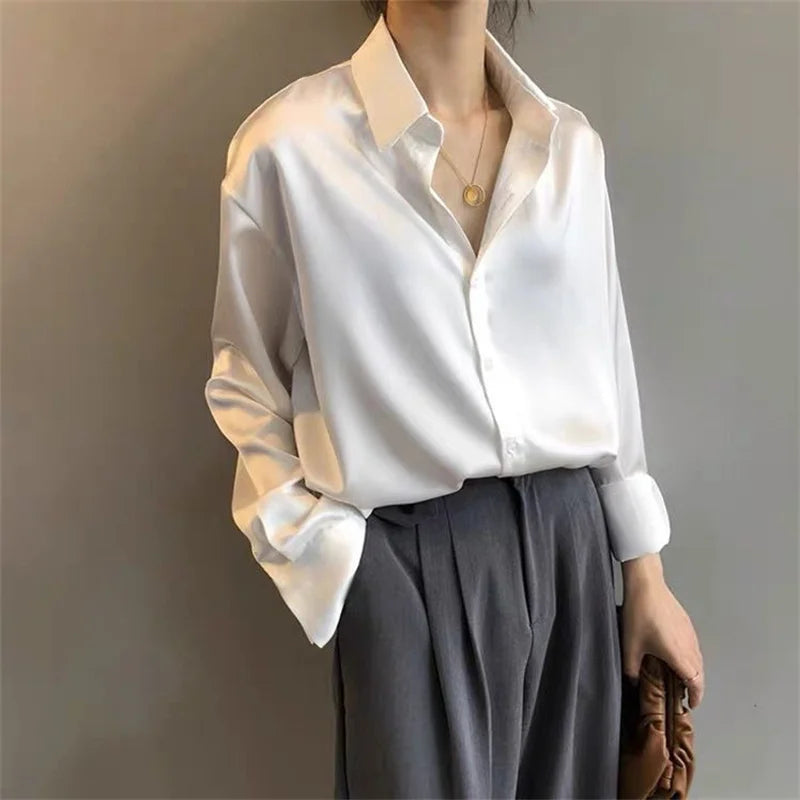 Autumn Satin Blouse