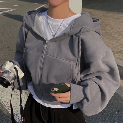 Casual Zip Up Hoodie