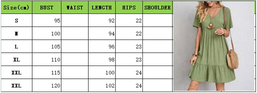 Short Sleeve Loose Dress