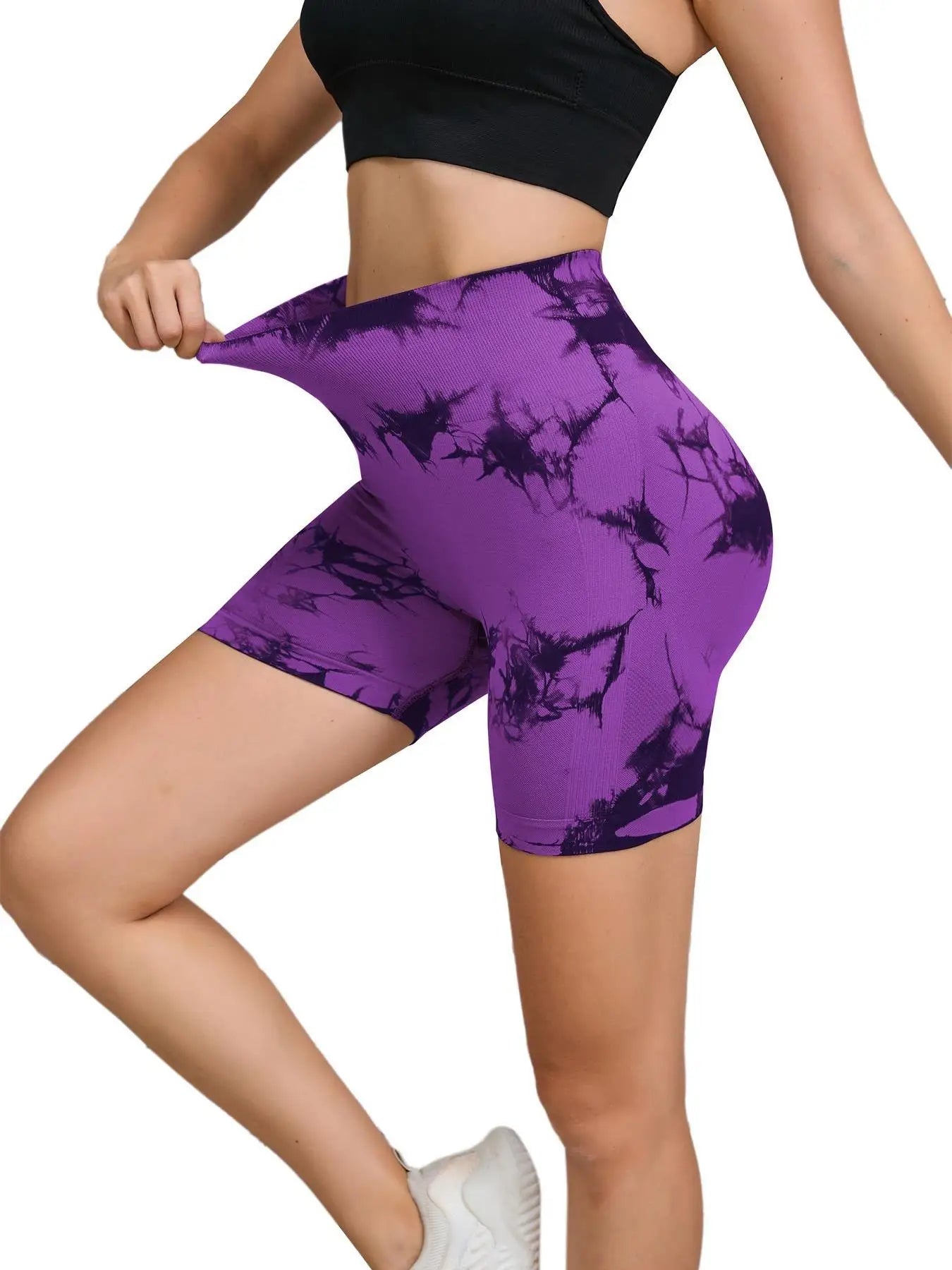 High Waist Multicolor Yoga Shots