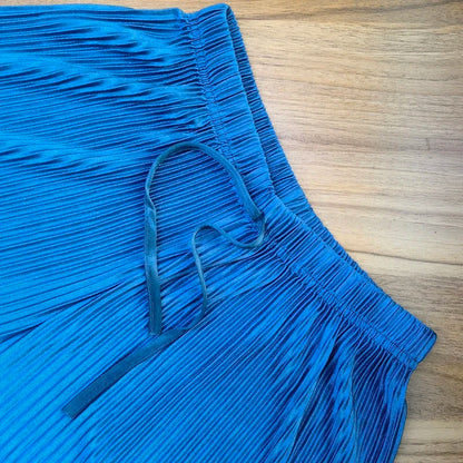 Casual Wide Leg Silk Pants