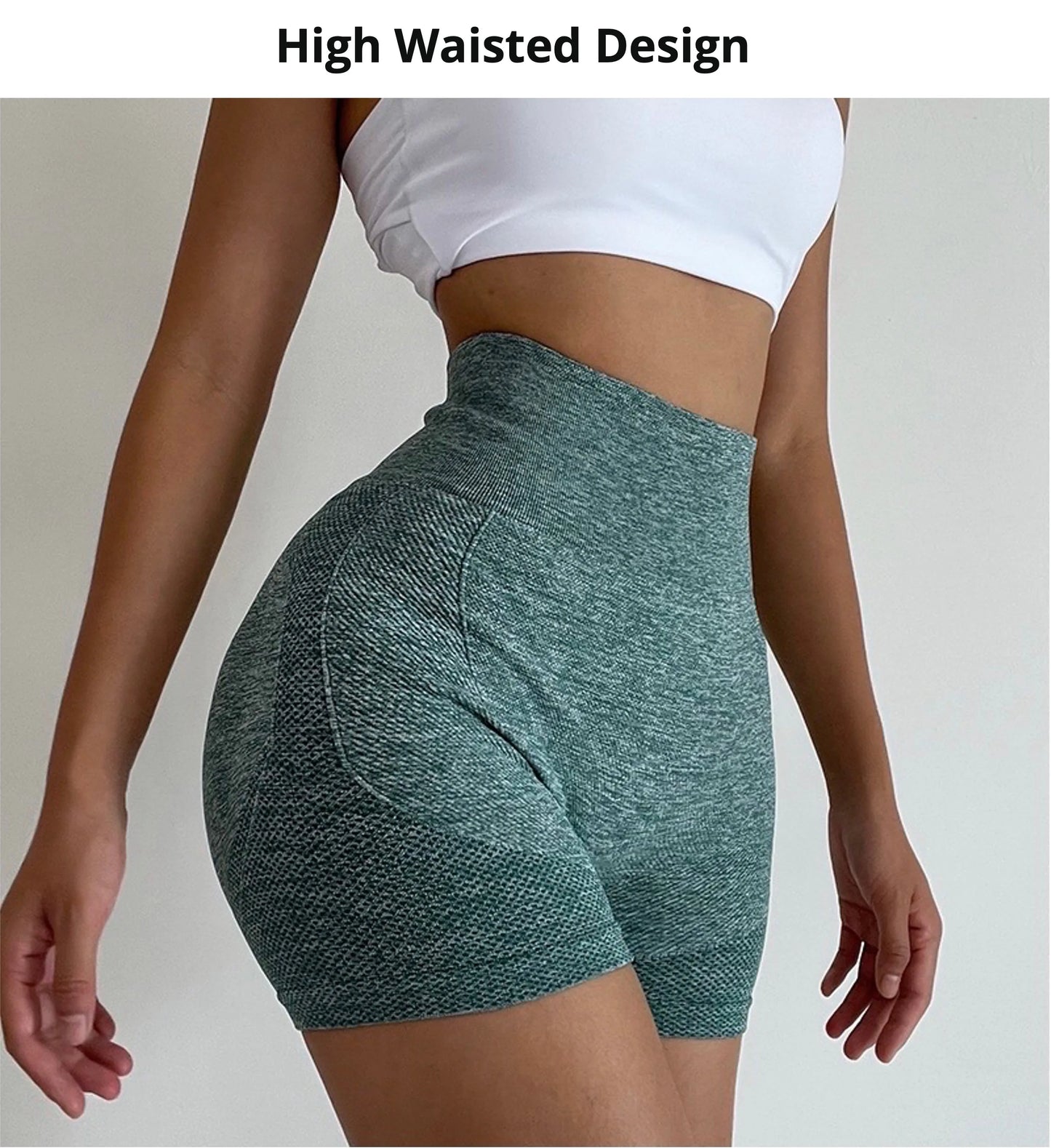 Seamless High Waisted Gym Shorts