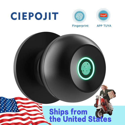 Keyless Fingerprint Doorknob