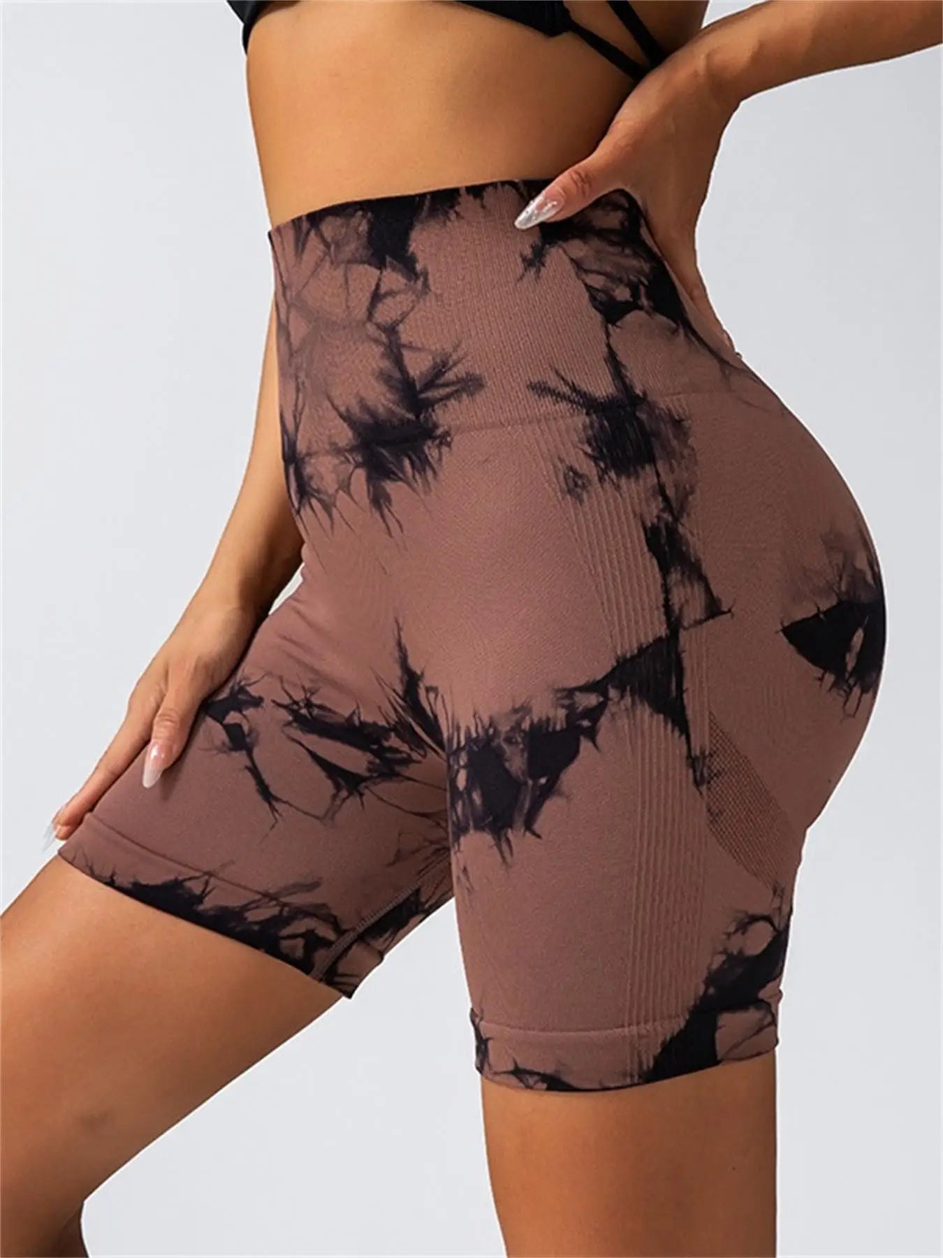 High Waist Multicolor Yoga Shots