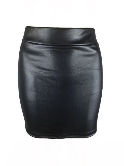 Mini Skirts High-waist Slim Fit