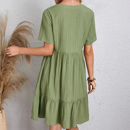 Short Sleeve Loose Dress