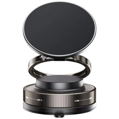 Vacuum Magnetic Phone Mount - 360° Rotation